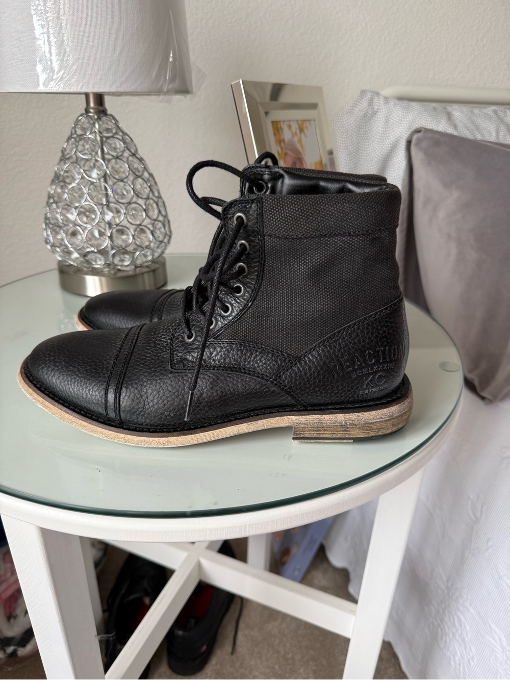 Kenneth Cole Reaction Black Men's Lace-Up Chukka Boots
